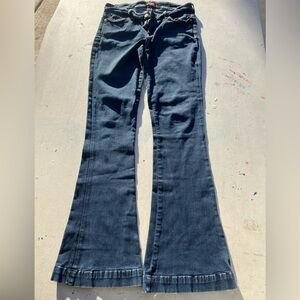 Women's 7 for All Mankind Jeans Blue Jiselle 30 Phenomenal Flare Wide Bell Retro